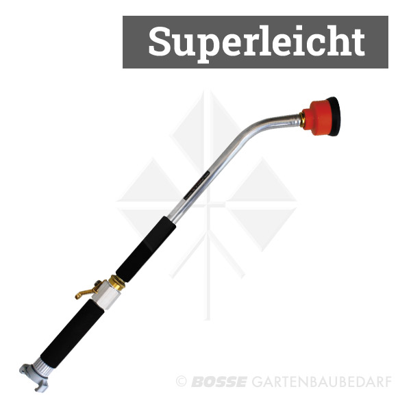 Sehr leichtes Gießgerät komplett mit Alu-Kugelventil und Qualitäts-Gießkopf