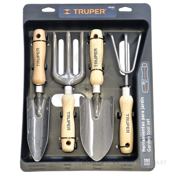Mini Pflanzwerkzeug 4er Set 15cm