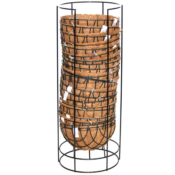 21135R-Basket-Display Komplett-Baskets im Displayständer mit Kokoseinsatz