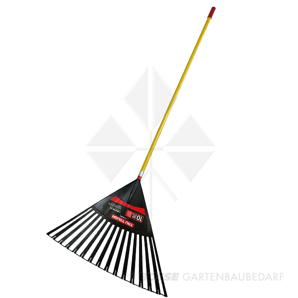 Laubrechen extra breit mit V-Zinken + Fiberglasstiel