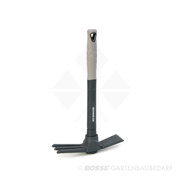 Mini Doppelhacke mit Fiberglasstiel