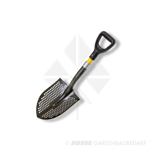 Gelochte Schaufel kurz mit Fiberglasstiel