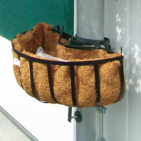 22290-Pfosten-Basket-Halbkorb Pfosten-Basket Halbkorb mit Kokoseinlage