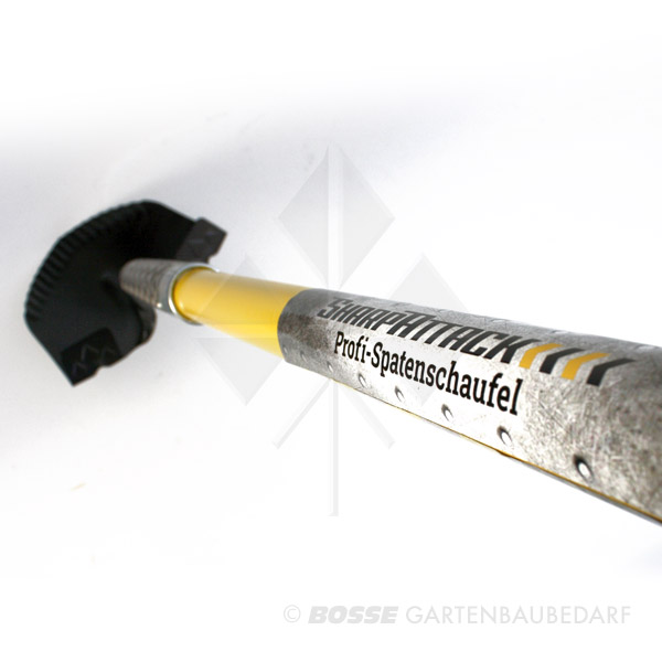 Scharfe Spatenschaufel mit Fiberglasstiel