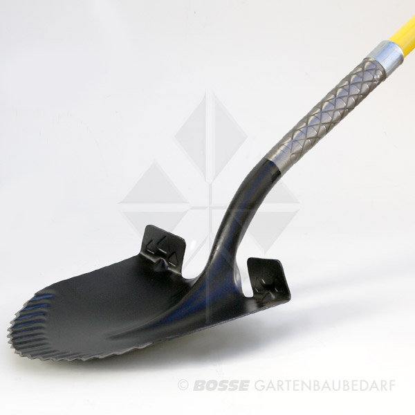 Scharfe Spatenschaufel mit Fiberglasstiel