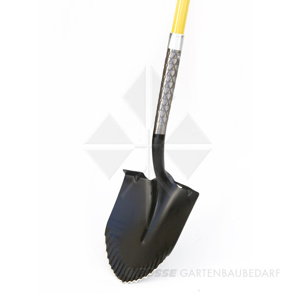 Scharfe Spatenschaufel mit Fiberglasstiel